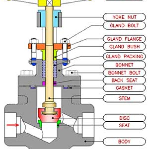 Forged steel globe valve